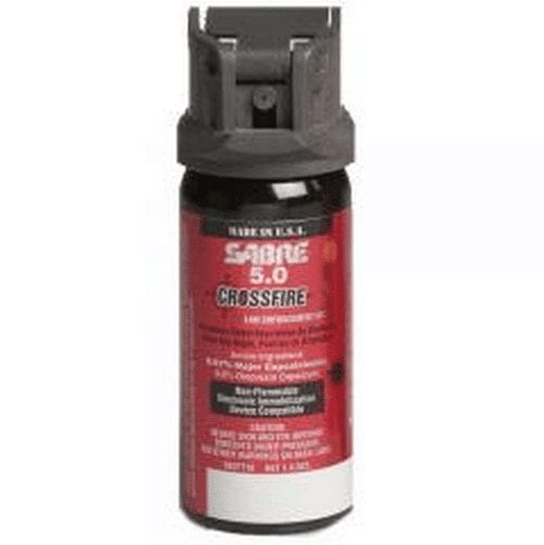 Sabre Crossfire Active and Inert Pepper Spray (Inert, 0.33% MC, 0.67%, 1.33% MC.) - Tactical & Duty Gear